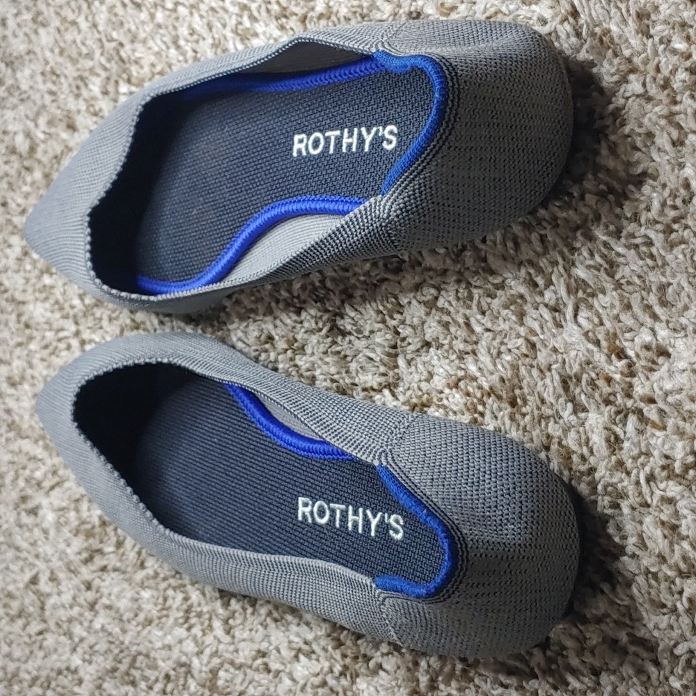 Rothy's Charcoal flats, FREE SHIPPING - Picture 2 of 4